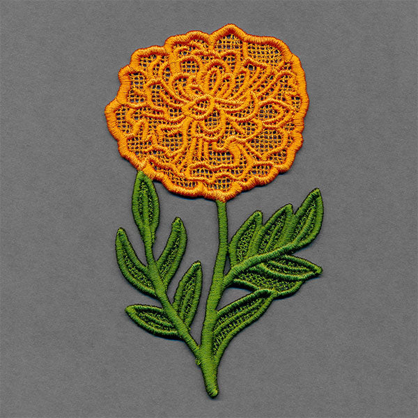 Flowers of the Year - October Marigold (Lace)