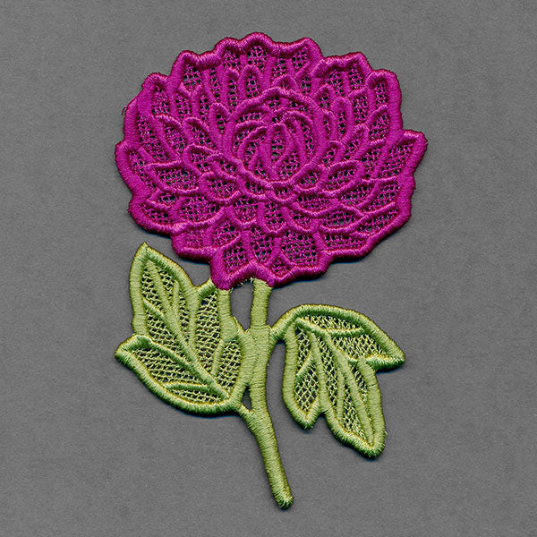 Flowers of the Year - November Chrysanthemum (Lace)