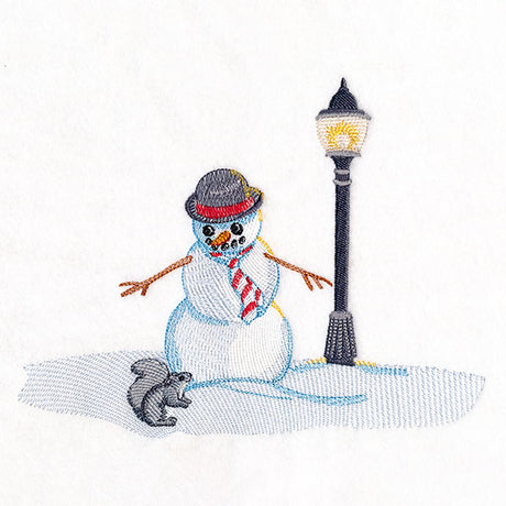 Magical Winter - Snowman in Bowler Hat