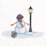 Magical Winter - Snowman in Bowler Hat