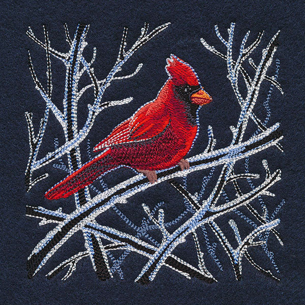 Cardinal in Winter Branches