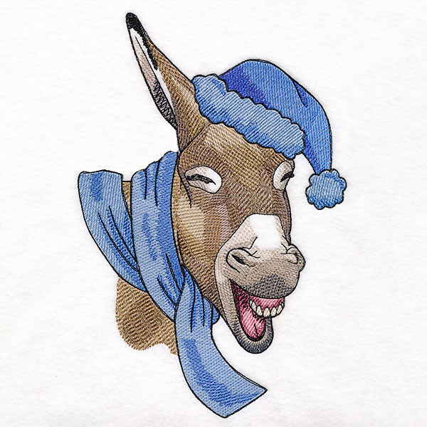 Bundled Up for Winter - Donkey