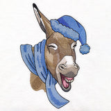 Bundled Up for Winter - Donkey