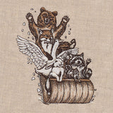 Downhill Toboggan Adventures Woodland Animals