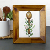 Charming Wooden Spoon & Cotton Feature
