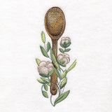 Charming Wooden Spoon & Cotton Feature