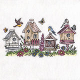 Birdhouse Block Party Border