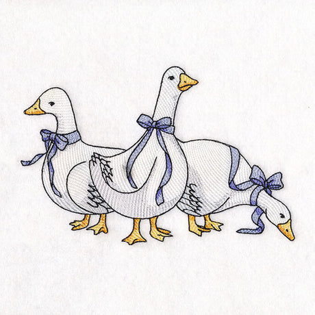 Blue Ribbon Goose Trio