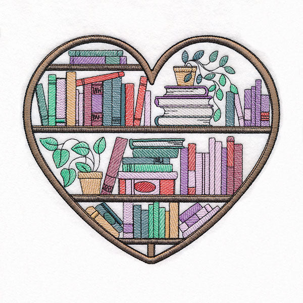 Put Your Heart into Reading Bookshelf