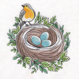 First Signs of Spring Robin & Nest