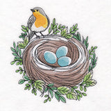 First Signs of Spring Robin & Nest
