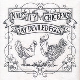 Naughty Chickens Lay Deviled Eggs