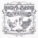 Naughty Chickens Lay Deviled Eggs