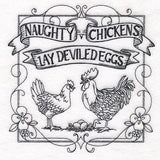 Naughty Chickens Lay Deviled Eggs