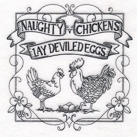 Naughty Chickens Lay Deviled Eggs