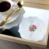 Dainty as Can Be Rose Doily (Organza)