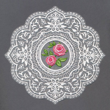 Dainty as Can Be Rose Doily (Organza)