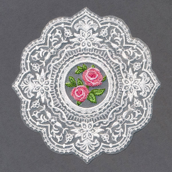 Dainty as Can Be Rose Doily (Organza)