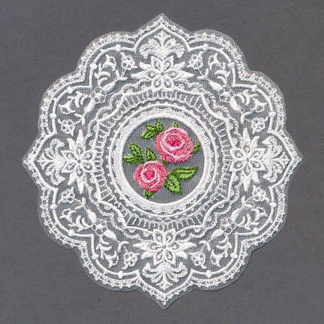 Dainty as Can Be Rose Doily (Organza)