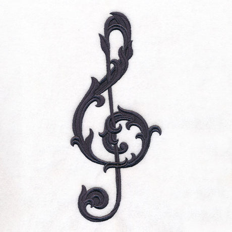 Baroque Filigree Treble Clef
