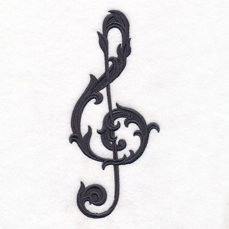 Baroque Filigree Treble Clef