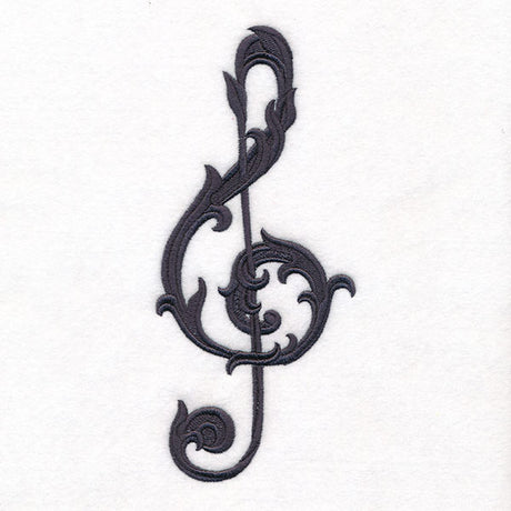 Baroque Filigree Treble Clef