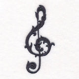 Baroque Filigree Treble Clef