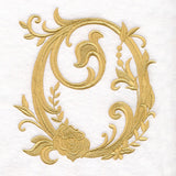 Baroque Filigree Letter in Bloom - O