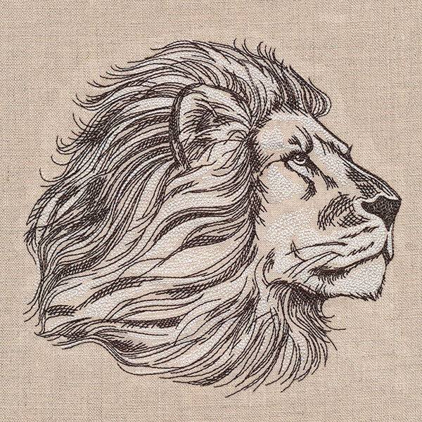 The Pride of a Lion Etching