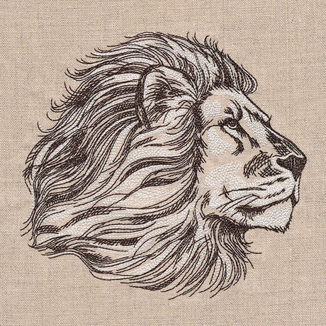 The Pride of a Lion Etching