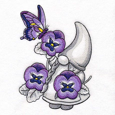 Among the Pansies Gnome