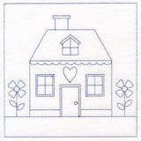 Cottage Nostalgia Quilting - House with Flowers (Double Run)