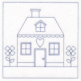 Cottage Nostalgia Quilting - House with Flowers (Double Run)