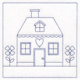Cottage Nostalgia Quilting - House with Flowers (Double Run)