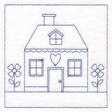 Cottage Nostalgia Quilting - House with Flowers (Double Run)