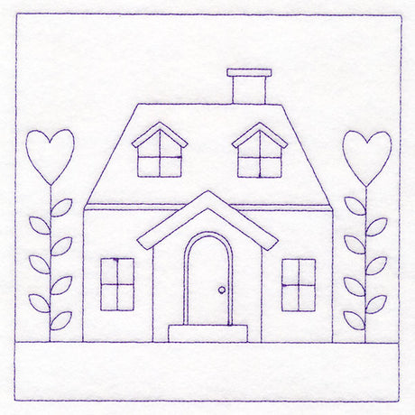 Cottage Nostalgia Quilting - House with Hearts (Double Run)