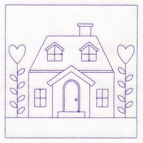 Cottage Nostalgia Quilting - House with Hearts (Double Run)