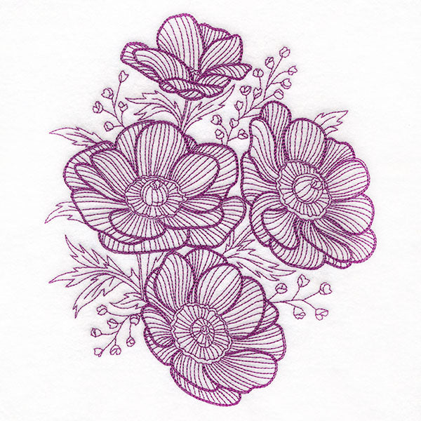 Dimension in Contour Anemone Bouquet