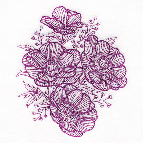 Dimension in Contour Anemone Bouquet