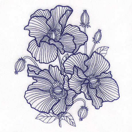 Dimension in Contour Poppy Bouquet