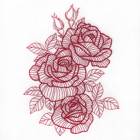 Dimension in Contour Rose Bouquet