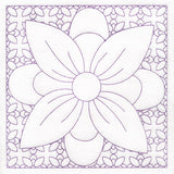 Retro Details Flower Quilting 1 (Double Run)