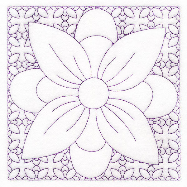 Retro Details Flower Quilting 1 (Double Run)