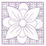 Retro Details Flower Quilting 1 (Double Run)