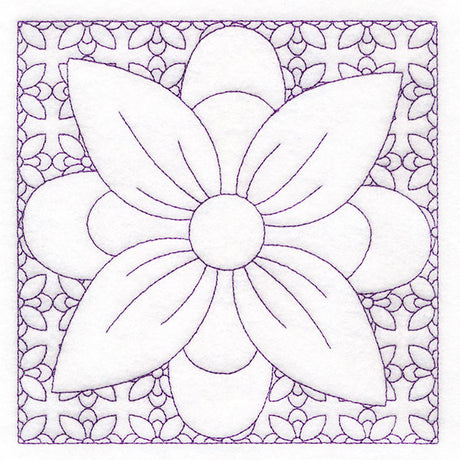 Retro Details Flower Quilting 1 (Double Run)