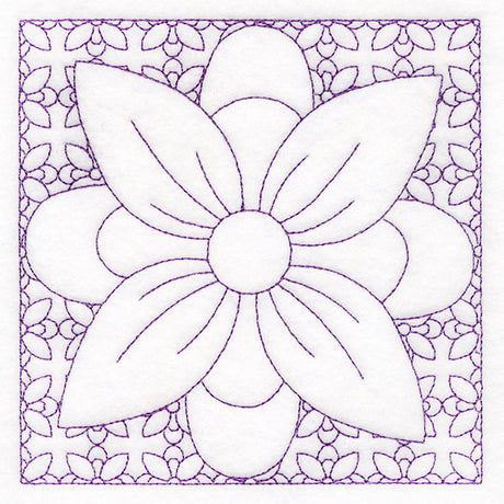 Retro Details Flower Quilting 1 (Double Run)