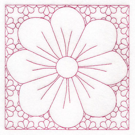 Retro Details Flower Quilting 2 (Double Run)