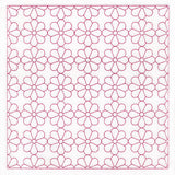 Retro Details Flower Quilting Pattern 2 (Double Run)