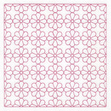 Retro Details Flower Quilting Pattern 2 (Double Run)