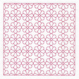 Retro Details Flower Quilting Pattern 2 (Double Run)